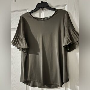 Olive green blouse - Adrianna Papell (M)